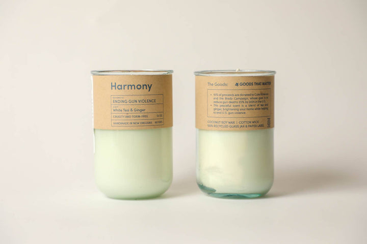 HARMONY, Tea & Ginger Candle - End Gun Violence