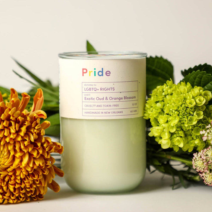 PRIDE, Woodsy Citrus Scented Candle - LGBTQ+ Rights