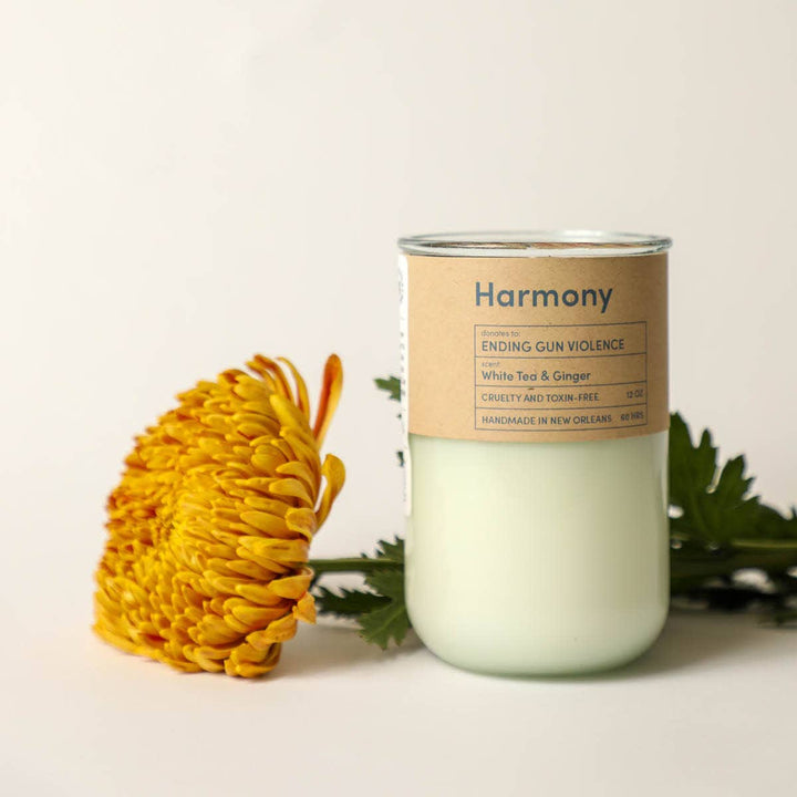 HARMONY, Tea & Ginger Candle - End Gun Violence