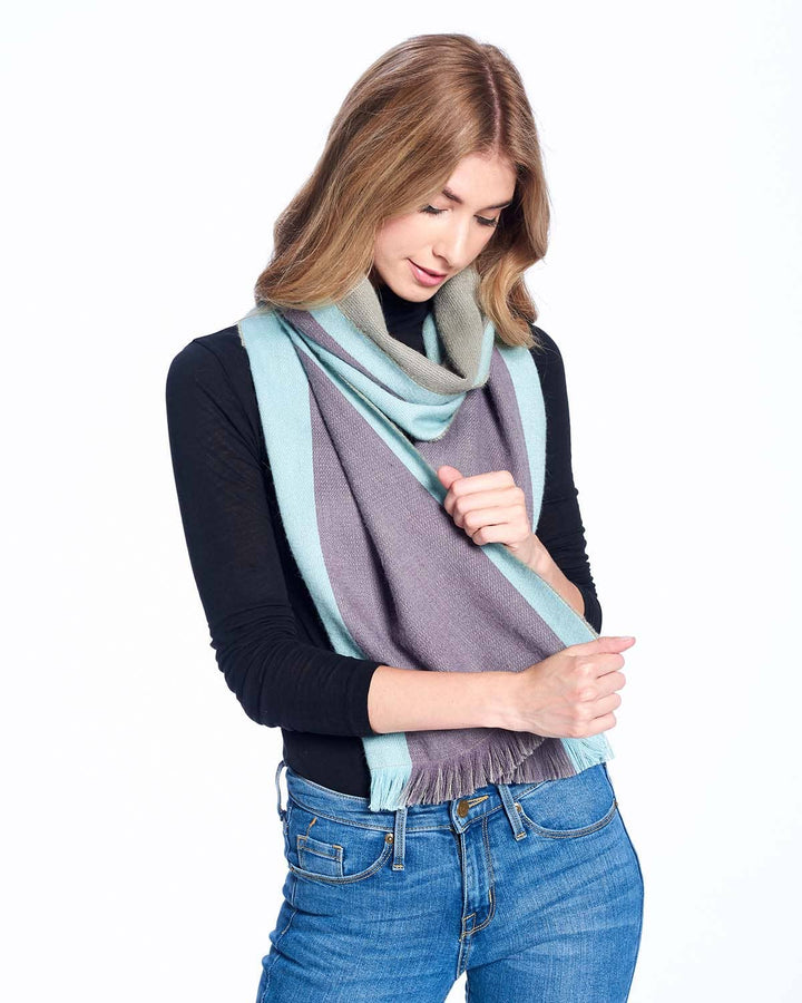 Alpaca Reversible Scarf - Ether