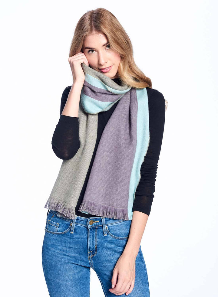 Alpaca Reversible Scarf - Ether