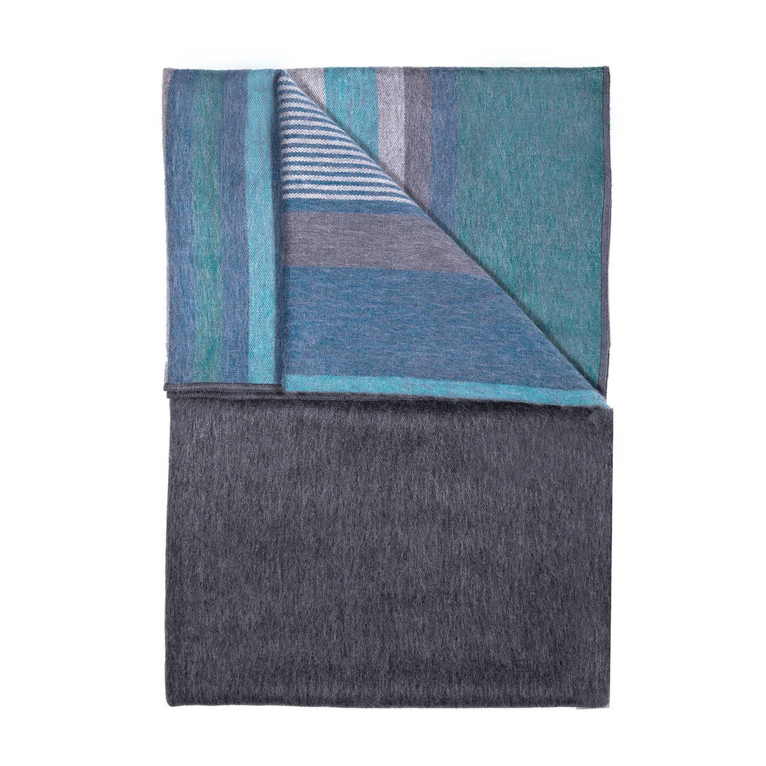 Alpaca Throw - Dark Sea