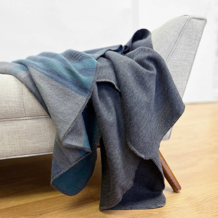 Alpaca Throw - Dark Sea