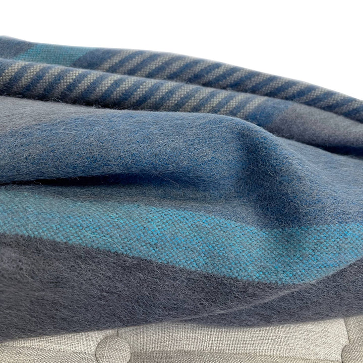 Alpaca Throw - Dark Sea