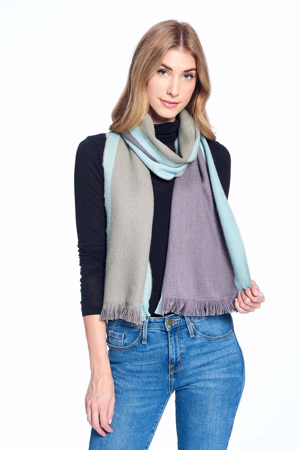 Alpaca Reversible Scarf - Ether