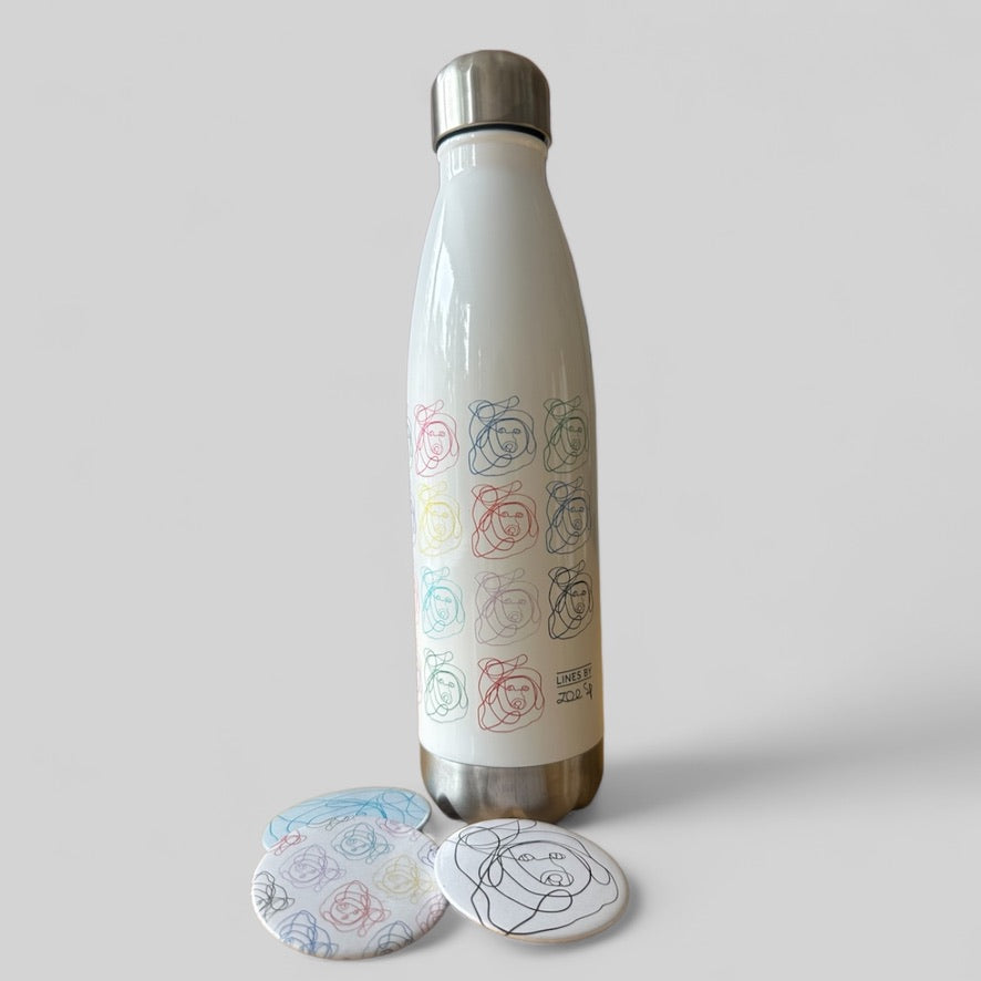 custom art water bottle