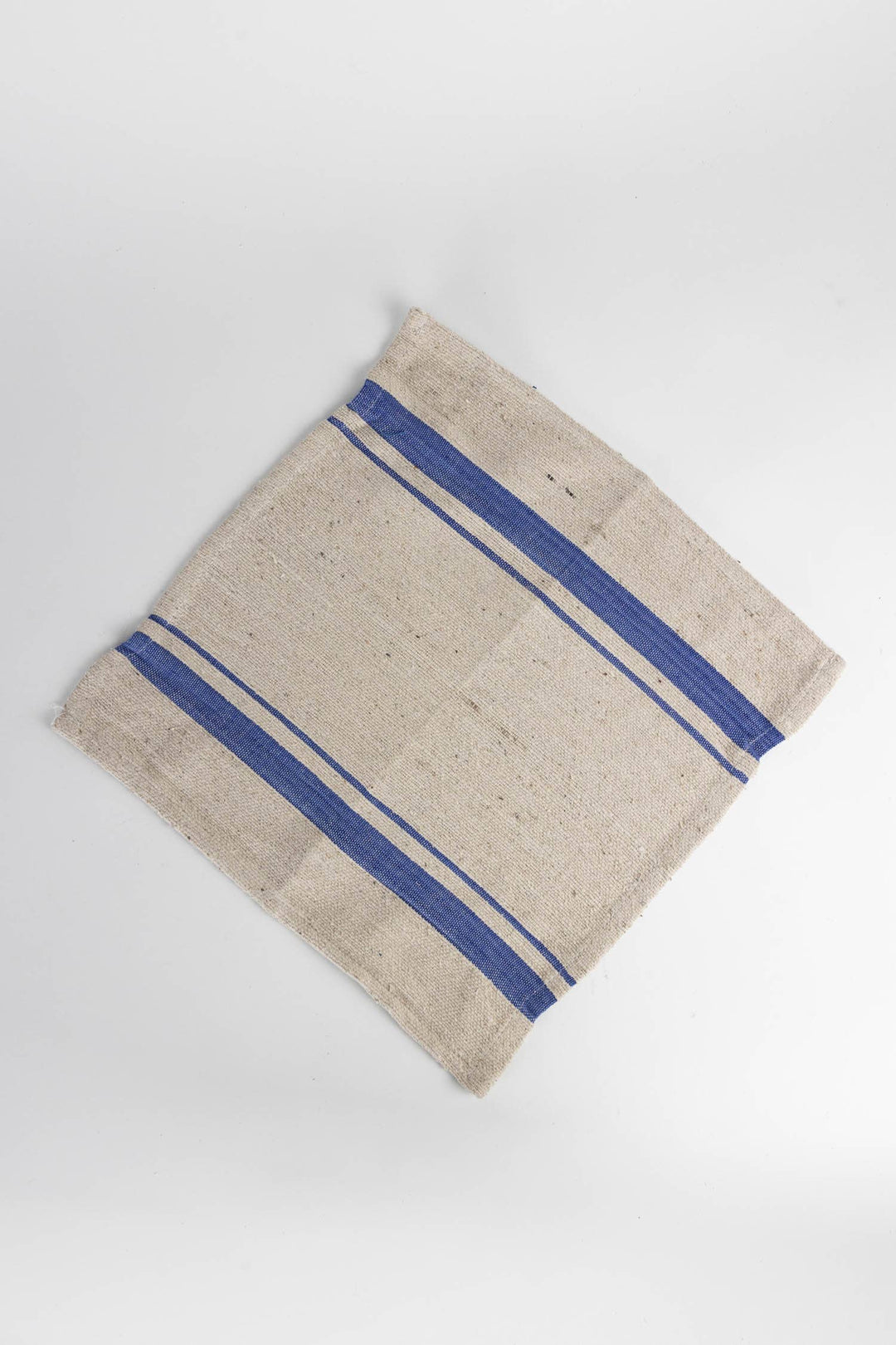 Blue Tan Wide Stripe Dish Cloth - Set of Three