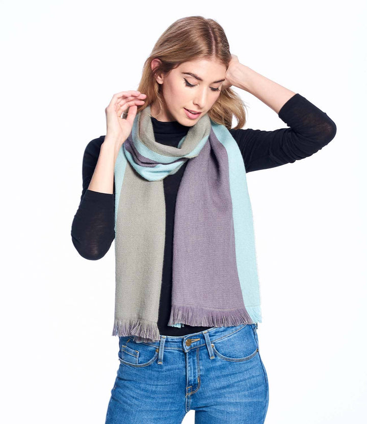 Alpaca Reversible Scarf - Ether