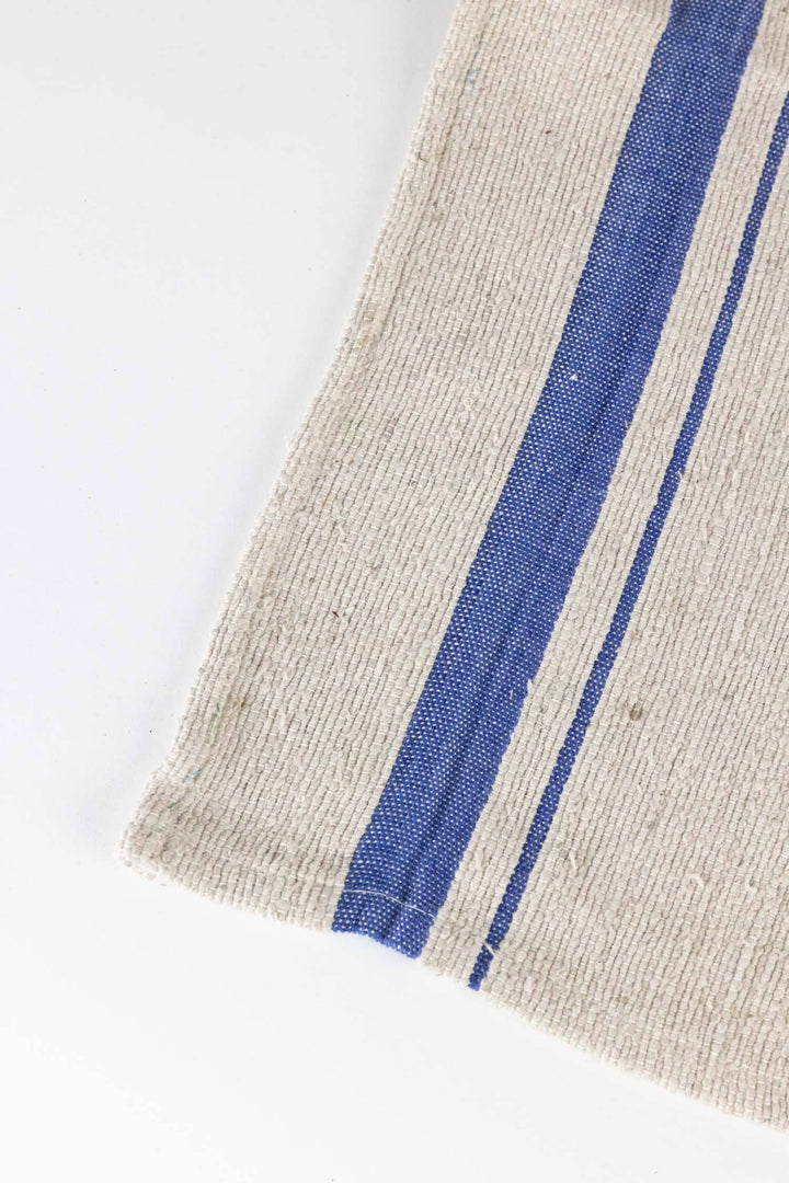 Blue Tan Wide Stripe Dish Cloth - Set of Three