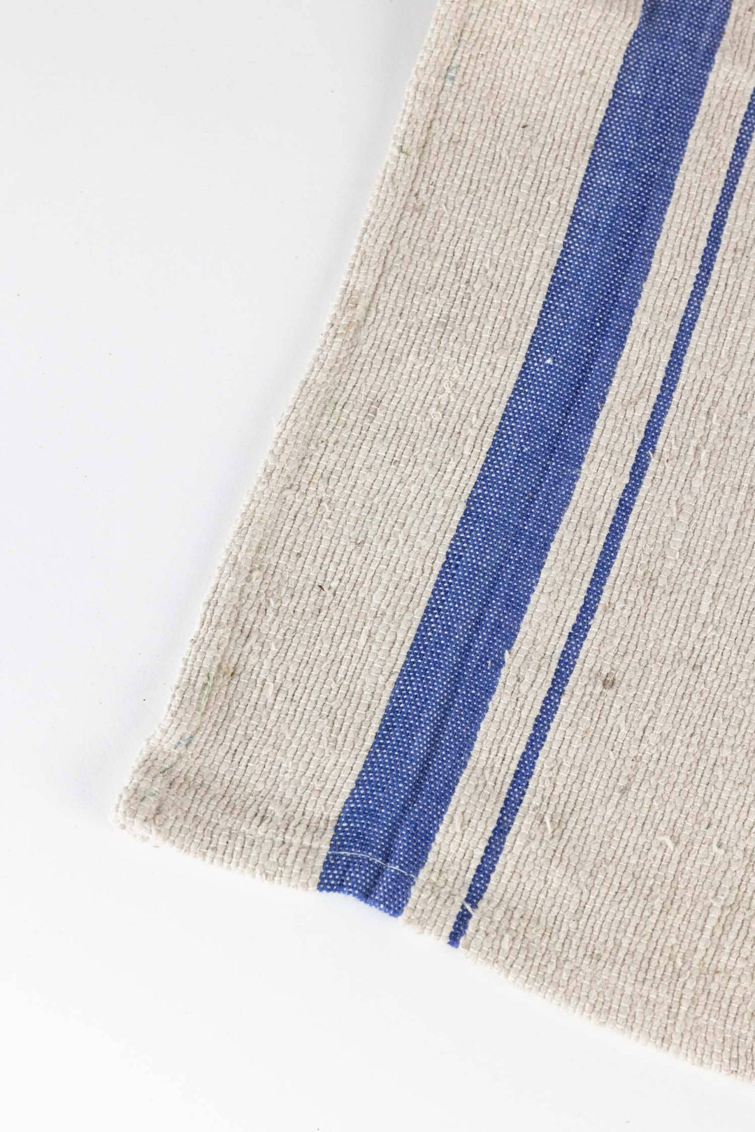 Blue Tan Stripe Tea Towel Set - Set of Three