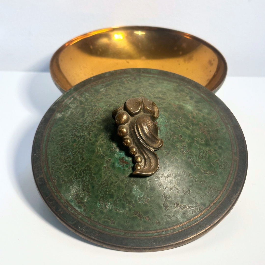 Carl Sorensen Art Deco Bronze Bowl - Grapes