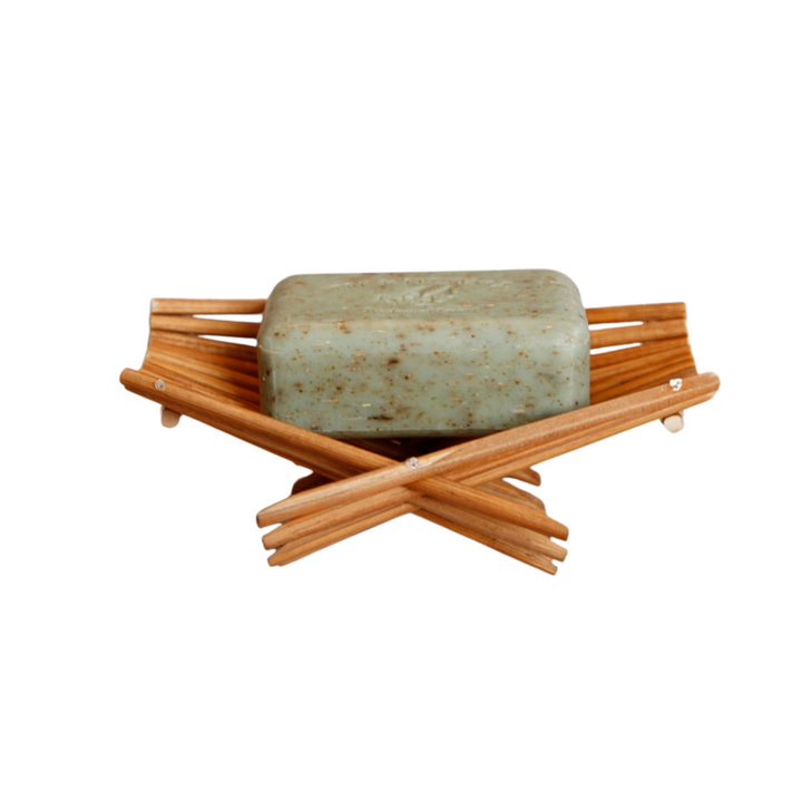 soap dish made of upcycled chopsticks