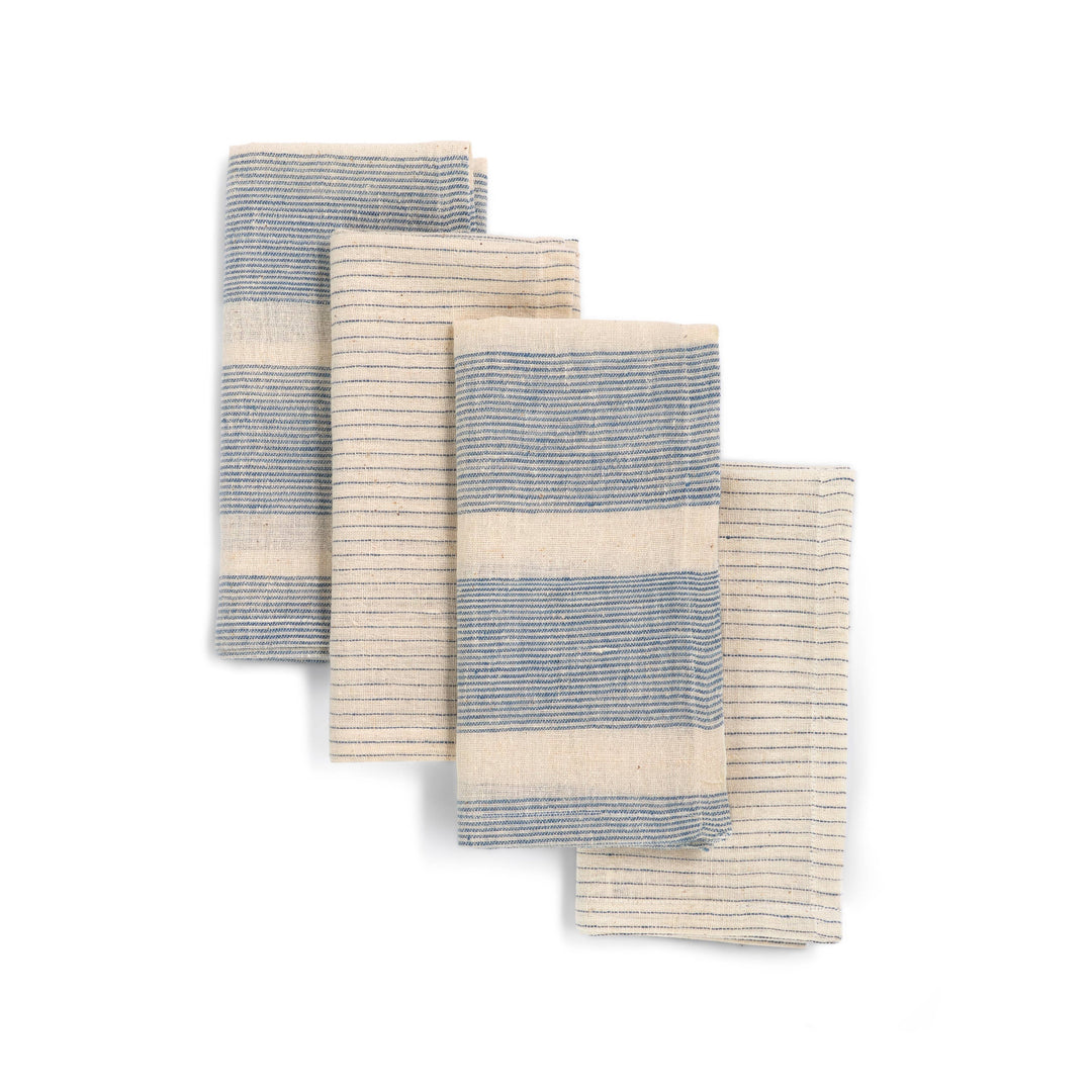 Journey - Blue Organic Cotton Napkin (set of 4)