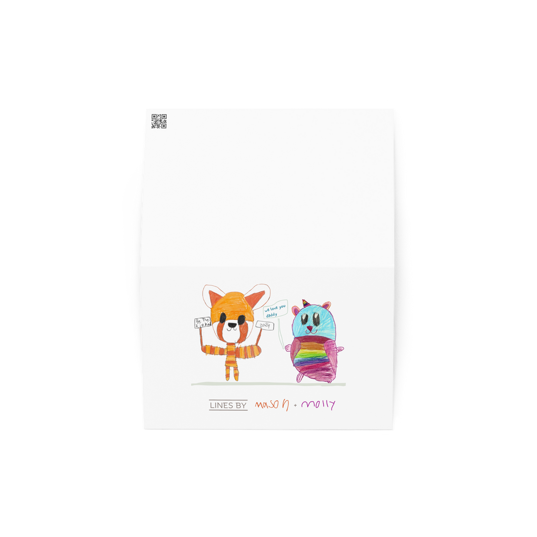 Custom Kid's Art Greeting Cards (10)