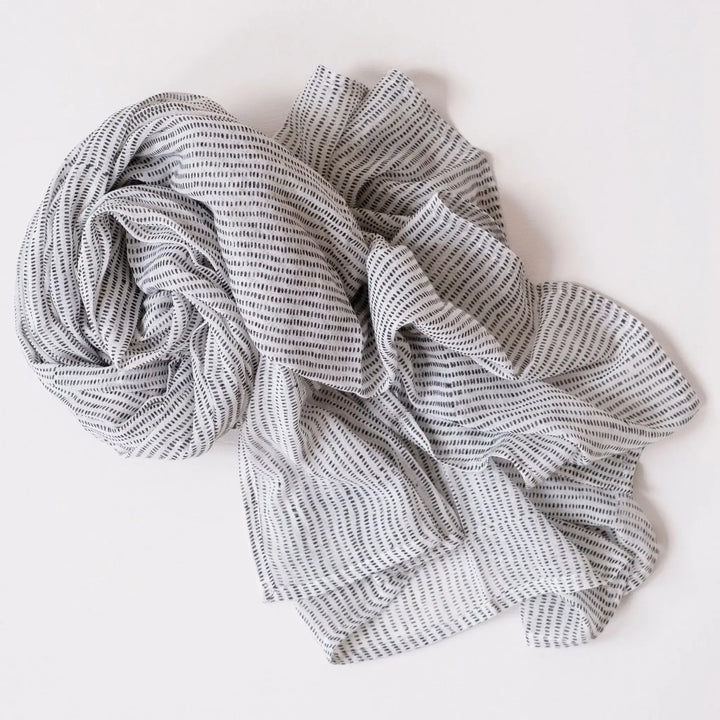 Alice Stripe Block Printed Scarf